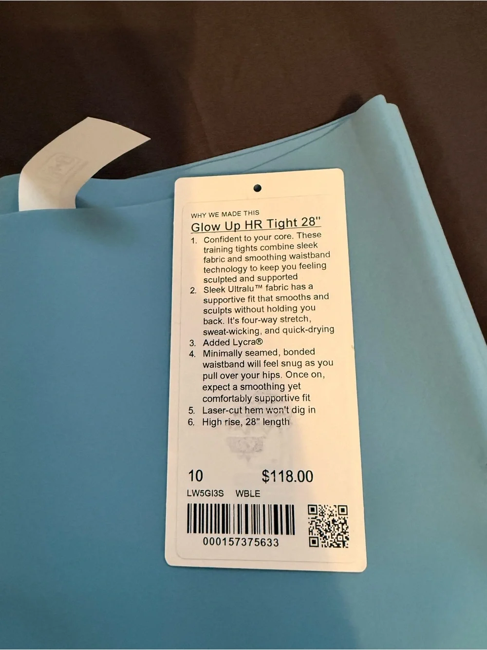 NWT - LuLulemon Glow Up HR Legging - Size 10 - Picture 4 of 4